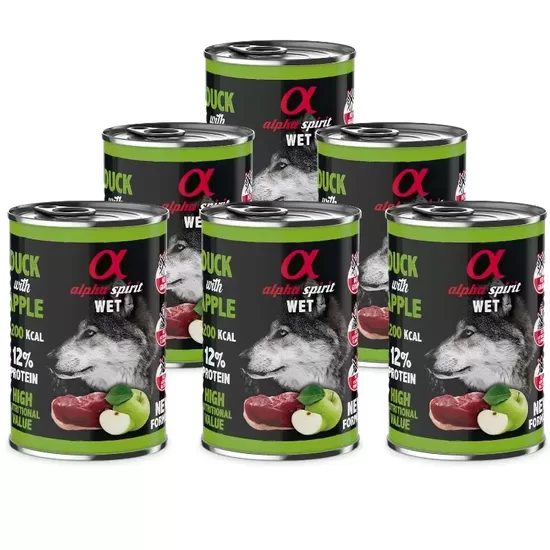 ALPHA SPIRIT konservi ar pīli un zaļajiem āboliem 400g